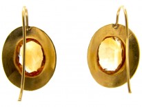 Victorian Citrine & Gold Earrings