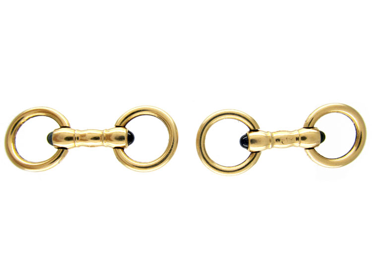 Cartier カフリンクス Cartier Stirrup 18ct Gold Cufflinks (791C) | The Antique Jewellery