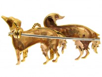Siluki Double Dog Brooch