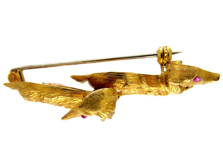 Siluki Double Dog Brooch