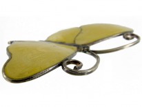 Large Yellow Butterfly Brooch