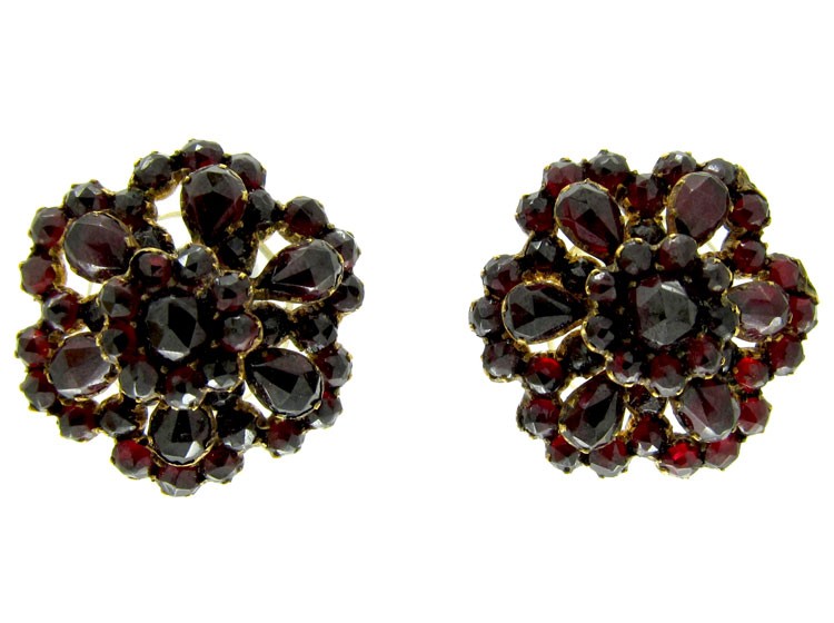 Bohemian Garnet Earrings