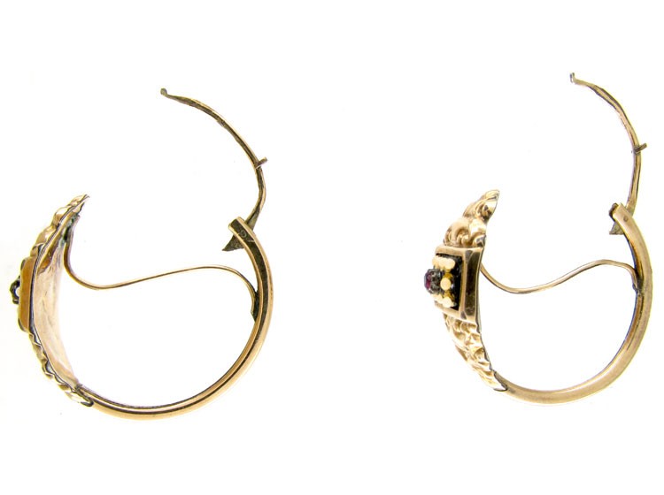 Georgian Gold Hoop Earrings