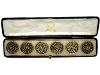 Cut Steel Georgian Buttons