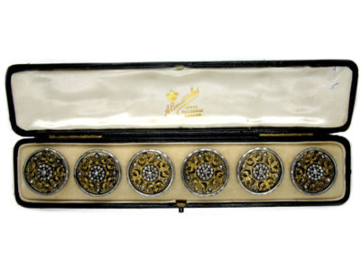 Cut Steel Georgian Buttons