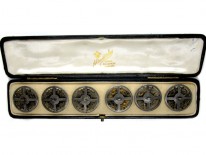 Cut Steel Georgian Buttons