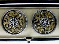 Cut Steel Georgian Buttons