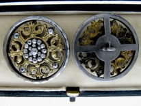 Cut Steel Georgian Buttons