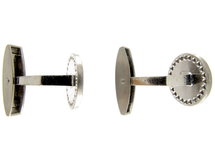 1960s Diamond & 18ct White Gold Cufflinks