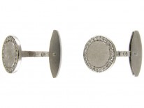 1960s Diamond & 18ct White Gold Cufflinks