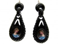 Whitby Jet Drop Earrings