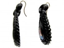 Whitby Jet Drop Earrings