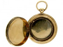 Gold Engraved Georgian Locket