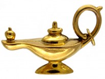Gold Genie Lamp Charm