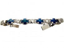 Art Nouveau Silver & Enamel Bracelet