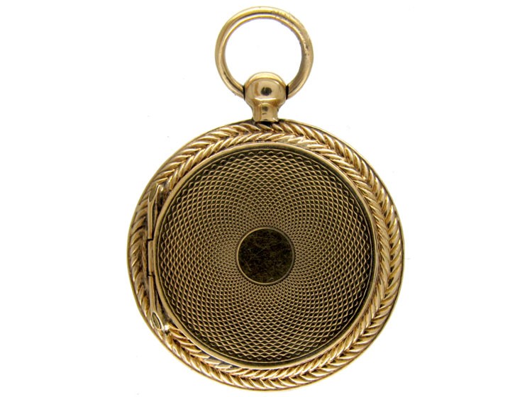 Gold Engraved Georgian Locket