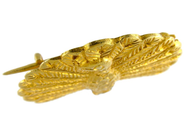 Gold Peacock Brooch