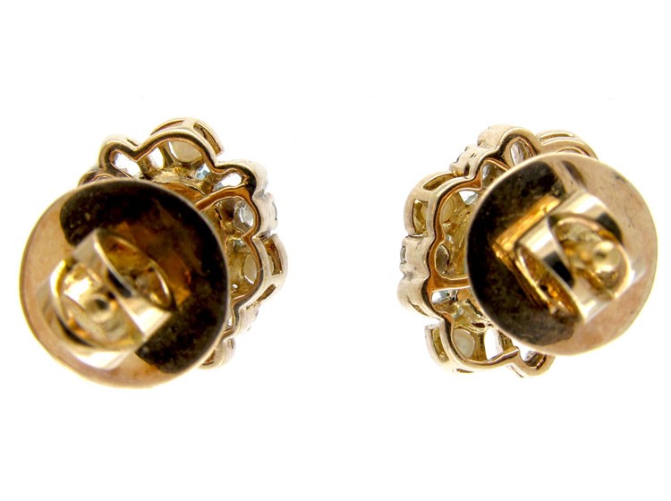 Aquamarine, Pearl & Diamond Earrings