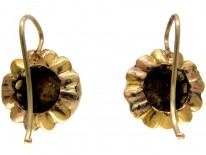 Rose Diamond Gold Earrings