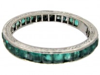 Emerald 18ct White Gold Eternity Ring