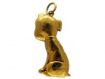Gold Dog Charm