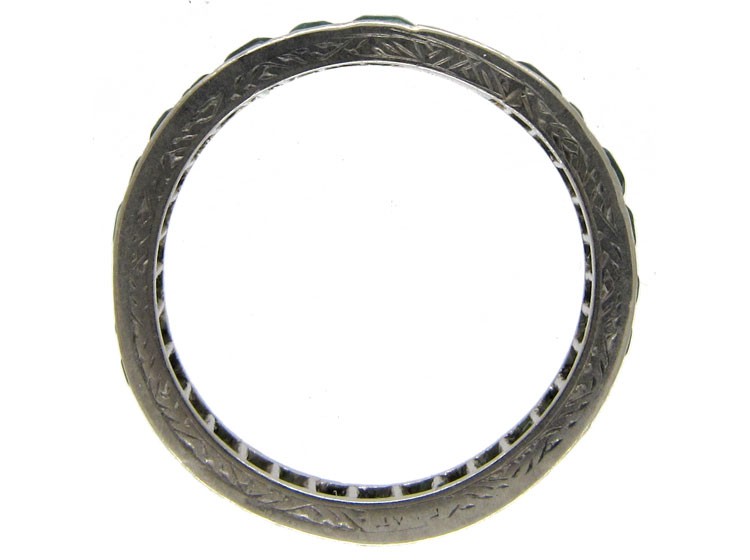 Emerald 18ct White Gold Eternity Ring