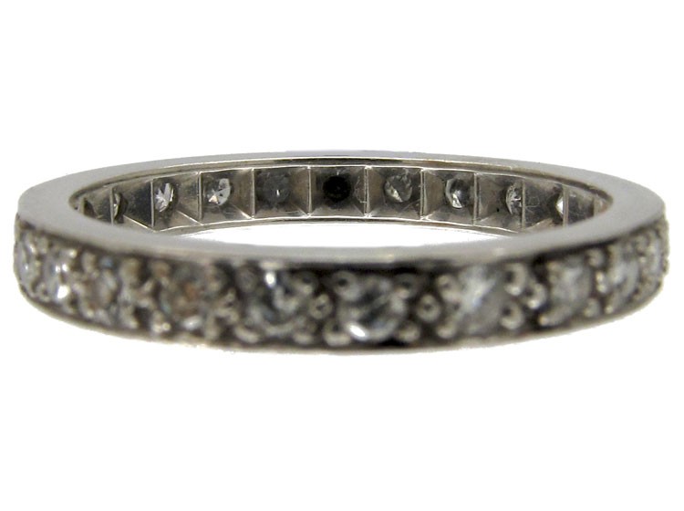 Emerald 18ct White Gold Eternity Ring
