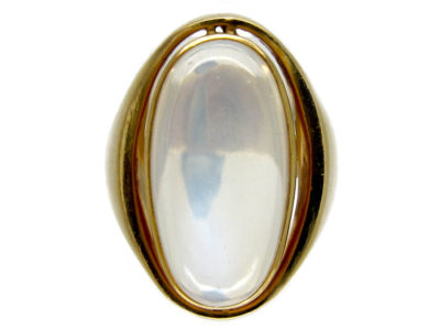 Moonstone Retro Gold Ring