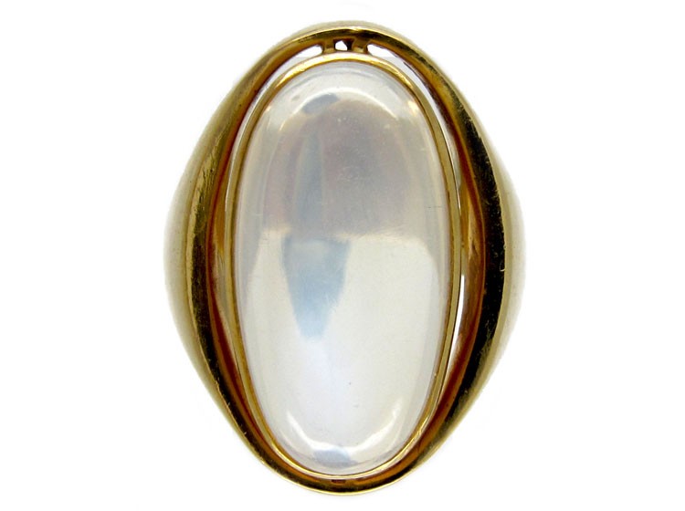 Moonstone Retro Gold Ring