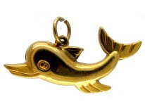 Gold Dolphin Charm