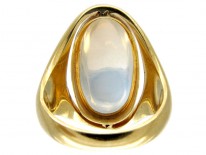 Moonstone Retro Gold Ring