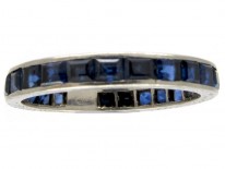 Sapphire 18ct White Gold Eternity Ring