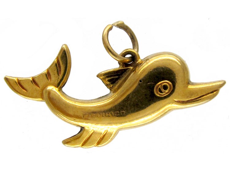 Gold Dolphin Charm