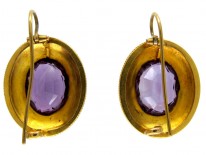 Gold & Amethyst Earrings