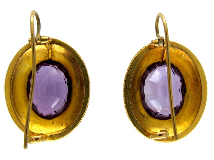 Gold & Amethyst Earrings
