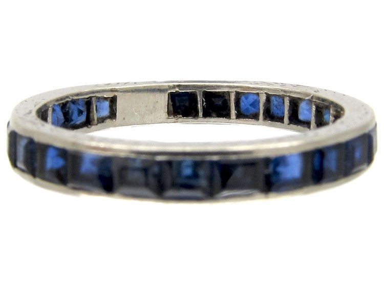 Sapphire 18ct White Gold Eternity Ring