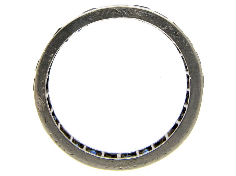 Sapphire 18ct White Gold Eternity Ring