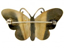 Pale Yellow Butterfly Brooch