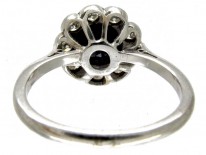 Sapphire & Diamond Edwardian Cluster Ring