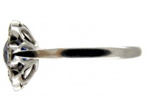 Sapphire & Diamond Edwardian Cluster Ring