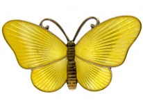 Small Yellow Butterfly Brooch
