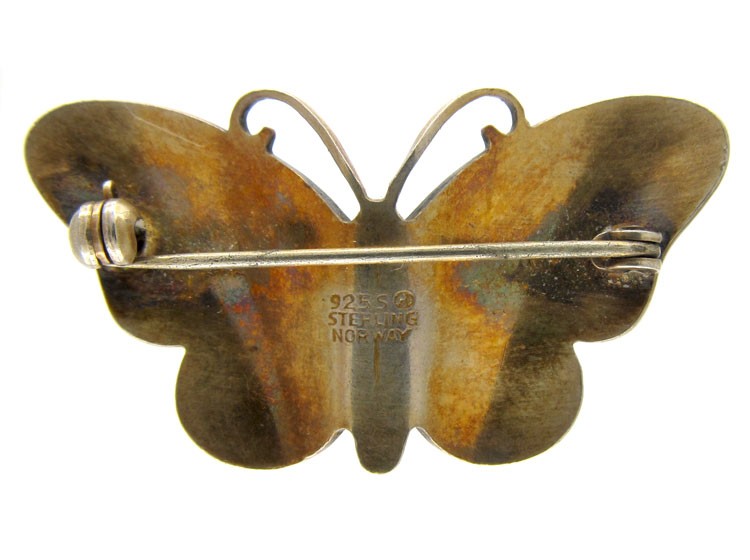 Small Yellow Butterfly Brooch