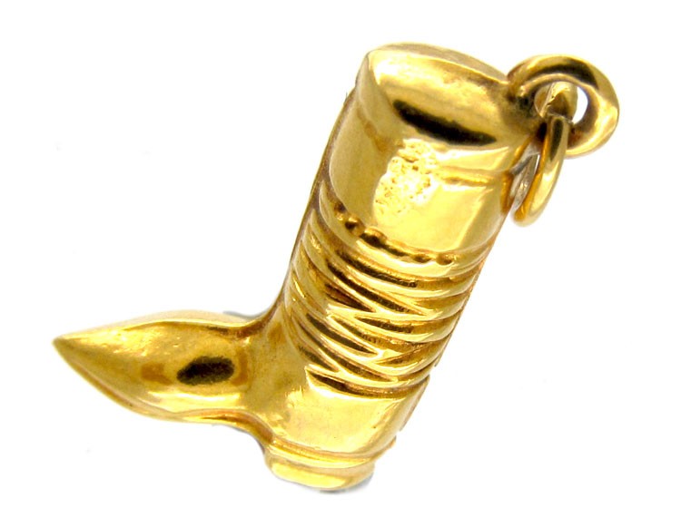 Gold Boot Charm
