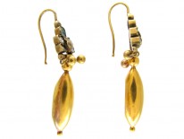 Emerald Gold Drop Earrings