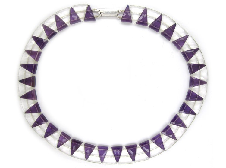 Amethyst & Rock Crystal Necklace