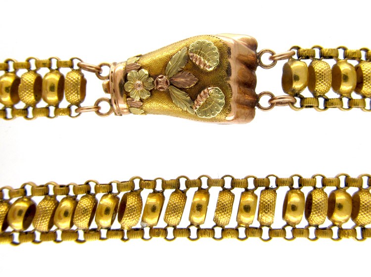 Georgian 18ct Gold Guard Chain