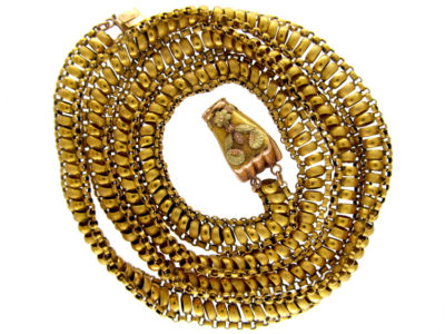 Georgian 18ct Gold Guard Chain