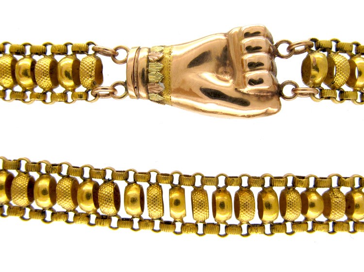 Georgian 18ct Gold Guard Chain