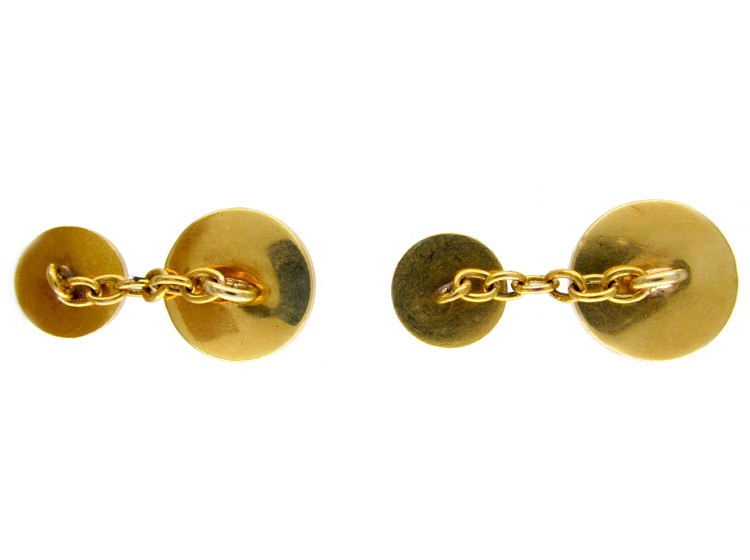 Bulldog & Setter Rock Crystal Cufflinks