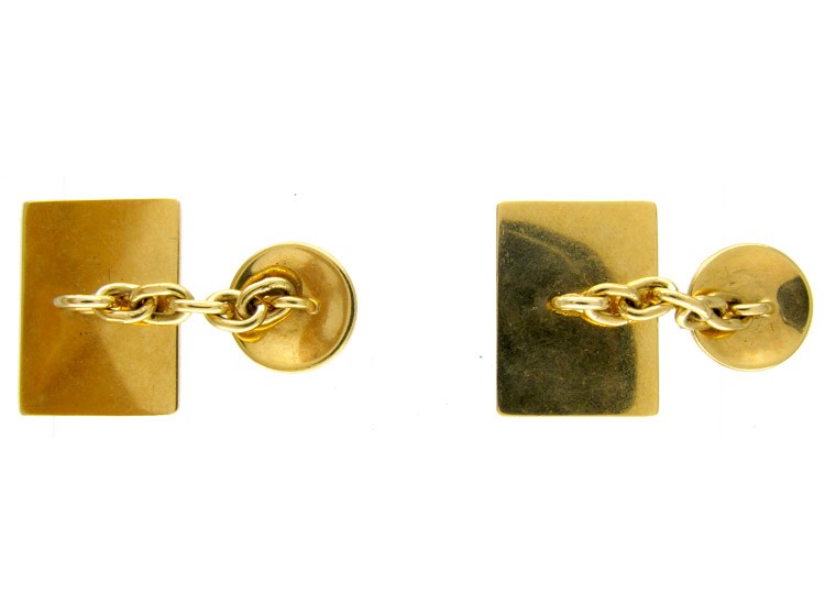 18ct Gold Racing Cufflinks